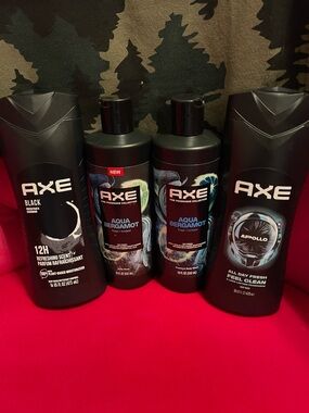 Axe body washes. Set of 4